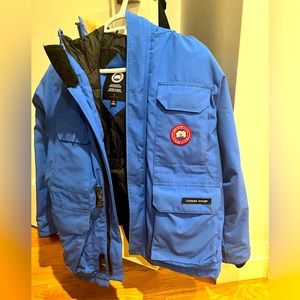 Canada Goose Boys Parka with Fur Hood Size L 14/16